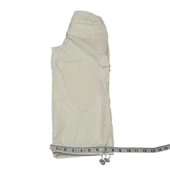 Style & Co White Cargo Capri Womens Pants Size 4P - Picture 11 of 11